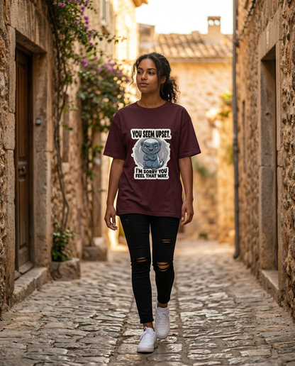 DreamTees | "Honey Badger Mood" Sarcastic Graphic Unisex Classic Crew T-Shirt