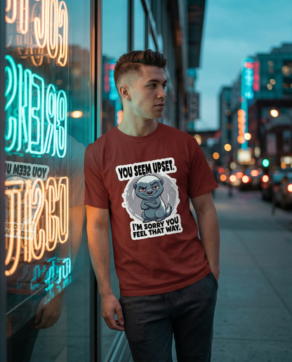 DreamTees | "Honey Badger Mood" Sarcastic Graphic Unisex Classic Crew T-Shirt